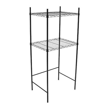 Organize It All Mini Fridge and Microwave Stand in Black NH-34901W1P